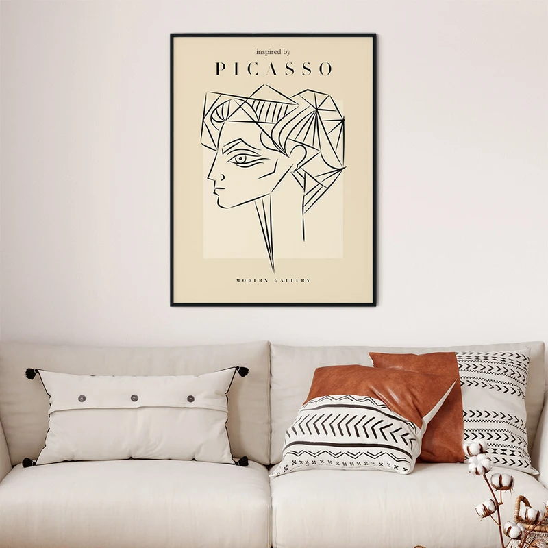 תמונה לבית – קווי מתאר אמנותיים בסגנון פיקאסו