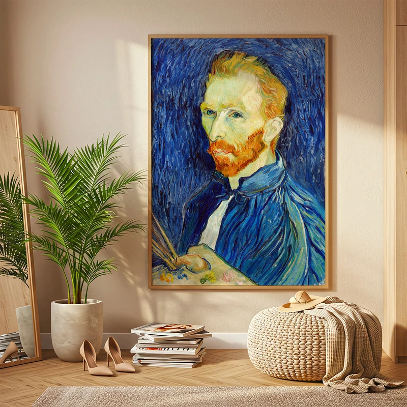 תמונת אמנות קלאסית – ואן גוך עם פלטת צבעים
