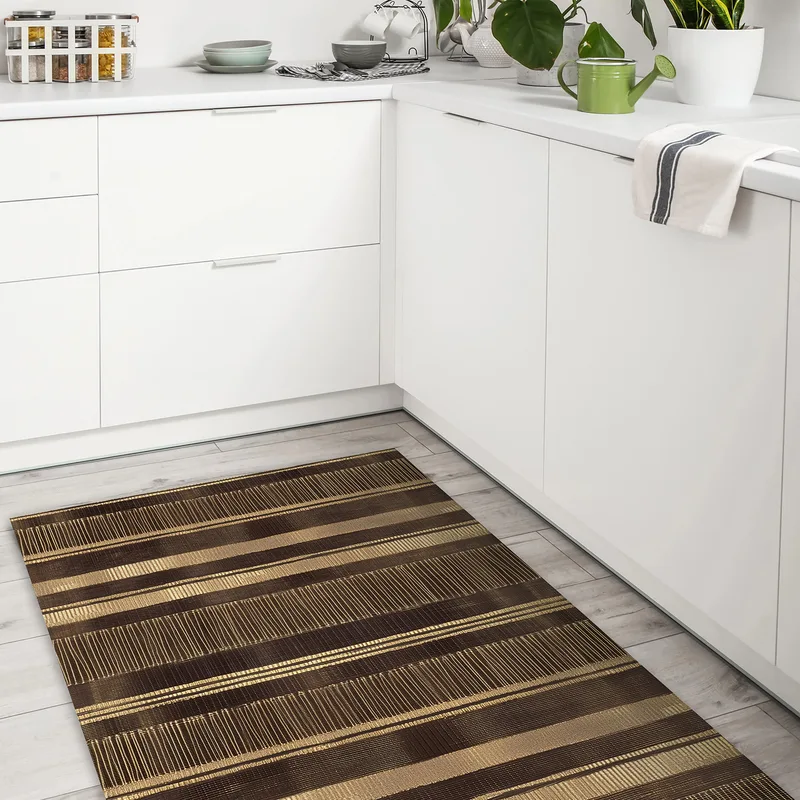 שטיח PVC למטבח - אוטנטי חום