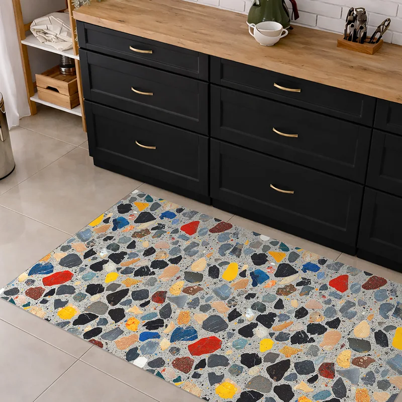 שטיח פי וי סי בעיצוב טרצו מודרני צבעוני