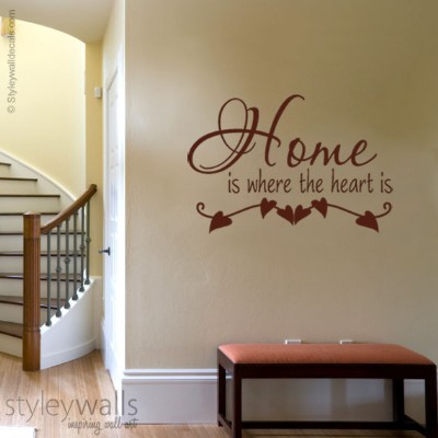 מדבקות קיר Home where the heart is