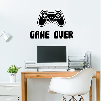 מדבקת קיר סוף המשחק Game Over