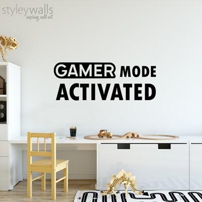מדבקת קיר מצב גיימר מופעל Gamer Mode