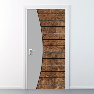 טפט לדלת WOOD 101 אפור בהיר