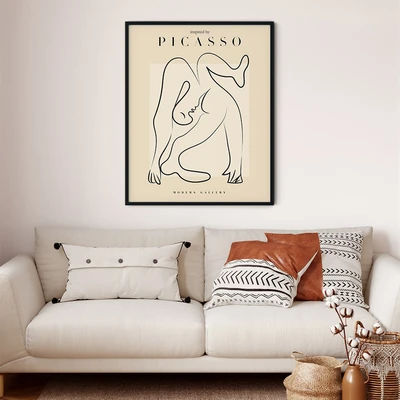 תמונה אמנותית – תנוחת גוף חופשית בהשראת פיקאסו