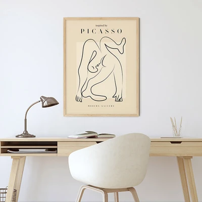 תמונה אמנותית – תנוחת גוף חופשית בהשראת פיקאסו