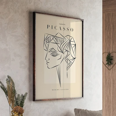 תמונה לבית – קווי מתאר אמנותיים בסגנון פיקאסו