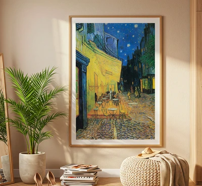 תמונת קיר אמנותית – Café Terrace at Night מאת וינסנט ואן גוך