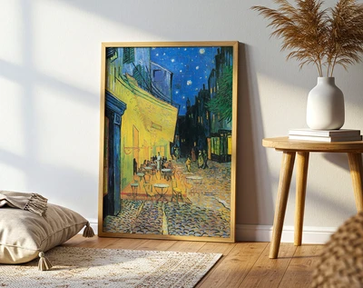 תמונת קיר אמנותית – Café Terrace at Night מאת וינסנט ואן גוך