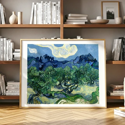 תמונת קיר קלאסית – עצי הזית של ואן גוך