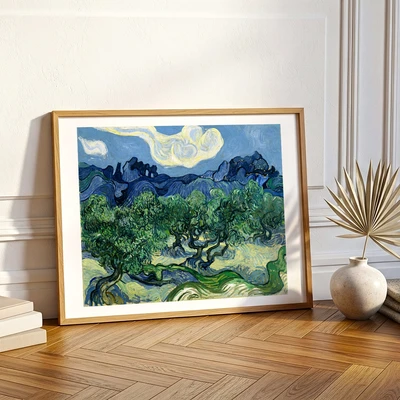 תמונת קיר קלאסית – עצי הזית של ואן גוך