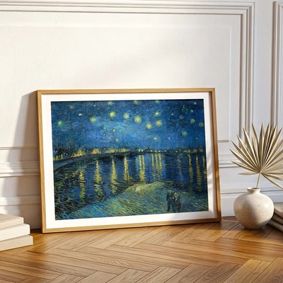 תמונת קיר ליל כוכבים מעל הרון – ואן גוך