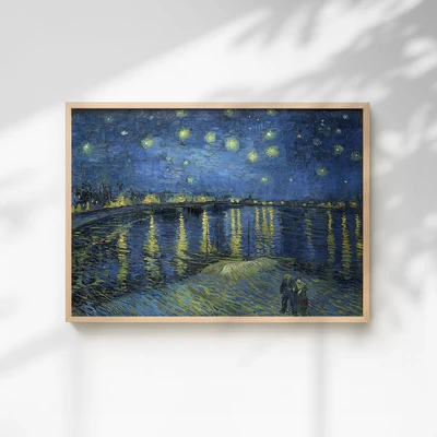 תמונת קיר ליל כוכבים מעל הרון – ואן גוך