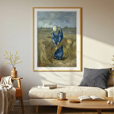 תמונה לקיר של ואן גוך – חקלאית בשדה חיטה