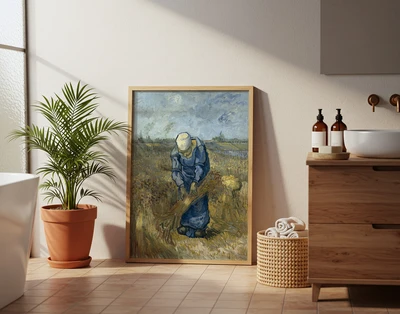 תמונה לקיר של ואן גוך – חקלאית בשדה חיטה