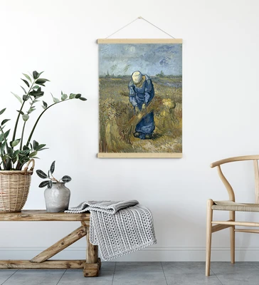 תמונה לקיר של ואן גוך – חקלאית בשדה חיטה