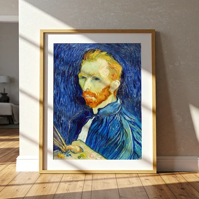 תמונת אמנות קלאסית – ואן גוך עם פלטת צבעים