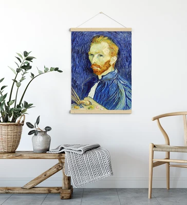 תמונת אמנות קלאסית – ואן גוך עם פלטת צבעים