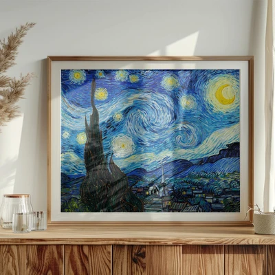 תמונת אמנות – לילה מכוכבים, וינסנט ואן גוך The Starry Night