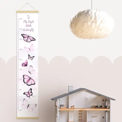 מד גובה פרפרים לחדרי ילדים
