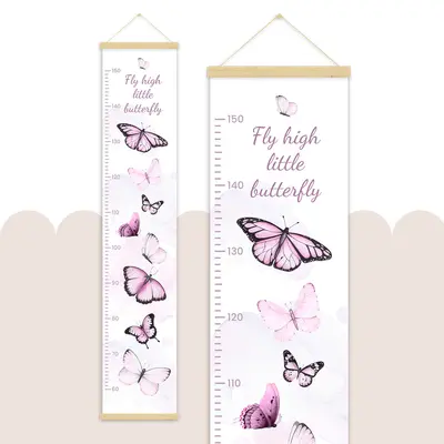מד גובה פרפרים לחדרי ילדים