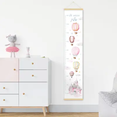 מד גובה כדורים פורחים לילדים