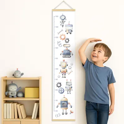 מד גובה לילדים- רובוטים