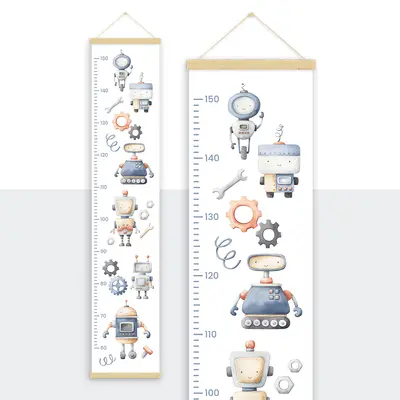 מד גובה לילדים- רובוטים