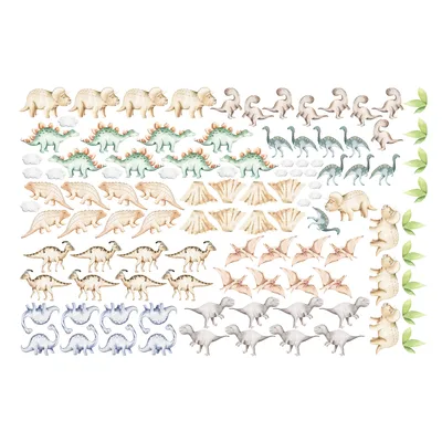 מדבקות קיר דינוזאורים – עיצוב לחדר ילדים