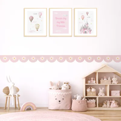 מדבקות בורדר פרחים רב פעמיות