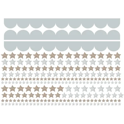 מדבקת בורדר עם כוכבים לחדר ילדים