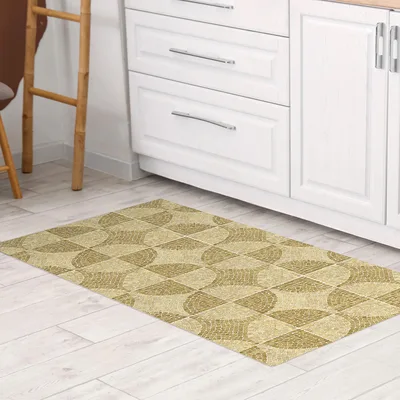 שטיח PVC למטבח בעיצוב אריחי פסיפס וינטג׳