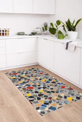 שטיח פי וי סי בעיצוב טרצו מודרני צבעוני