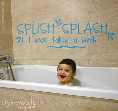 מדבקות קיר Splish splash