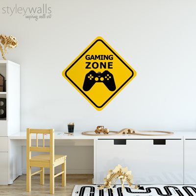 מדבקת קיר לנוער Gaming Zone