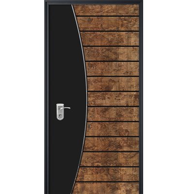 טפט לדלת WOOD 102 שחור