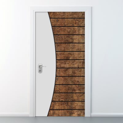 טפט לדלת WOOD 103 לבן