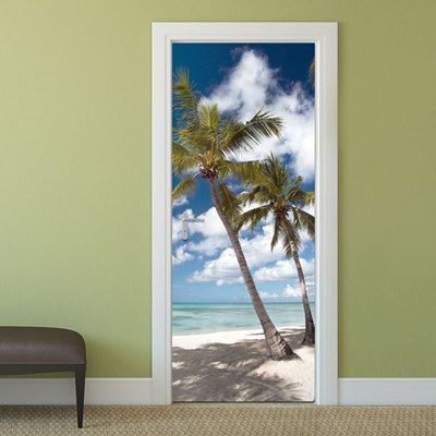 עצי דקל טפט לדלת