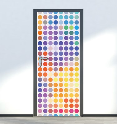 טפט לדלת נקודות