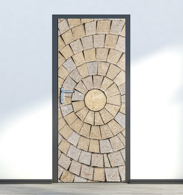 טפט לדלת אבני רחוב