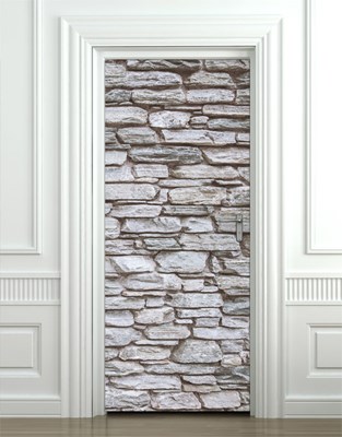 טפט לדלת אבנים אפורות