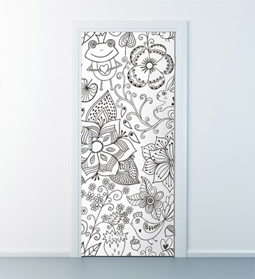 טפט לדלת פרחים