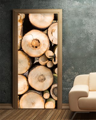 טפט לדלת עצים