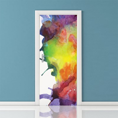 צבעי מים טפט לדלת