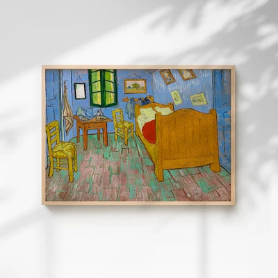 תמונת קיר אמנותית – The Bedroom מאת וינסנט ואן גוך