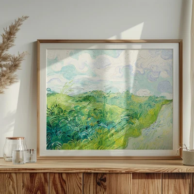 תמונה לקיר - שדות החיטה באובר – וינסנט ואן גוך (1890)