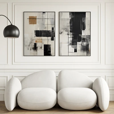 תמונות אבסטרקט יוקרתיות לסלון – עיצוב מודרני לבית