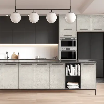 טפט פרימיום לארונות מטבח - בטון בהיר