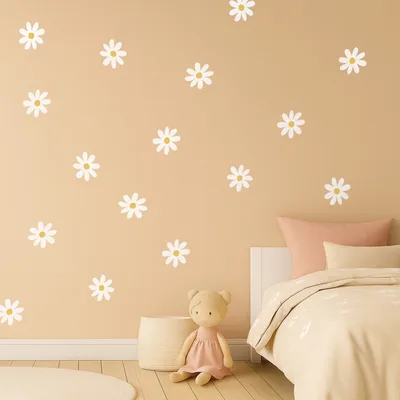 מדבקות קיר פרחים- סביונים בסגנון בוהו