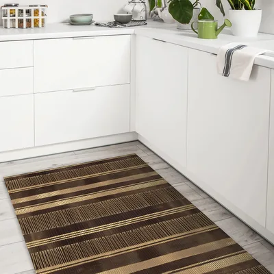 שטיח PVC למטבח - אוטנטי חום